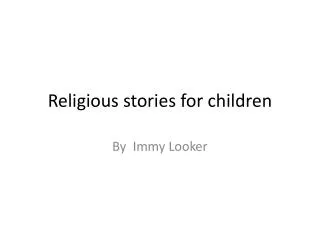 Religious stories for children