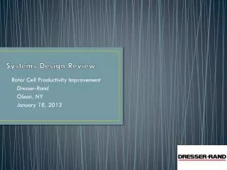 Systems Design Review