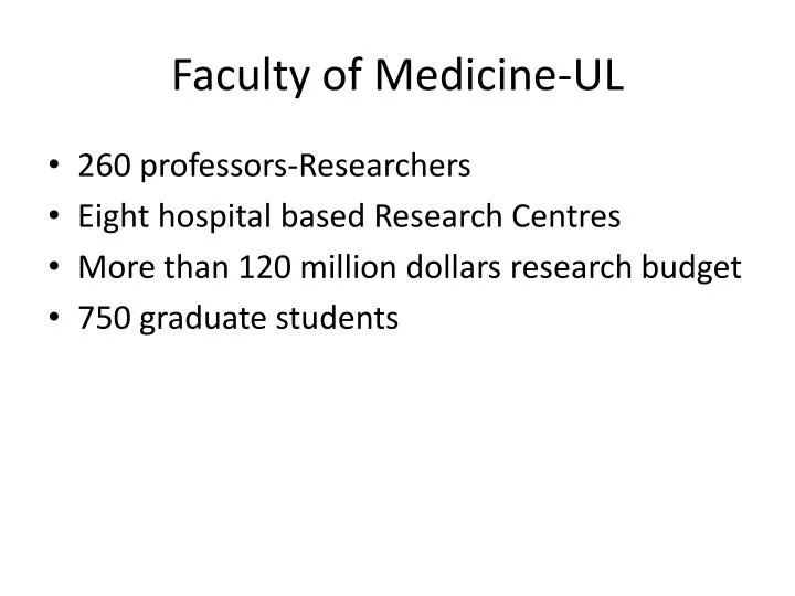 faculty of medicine ul