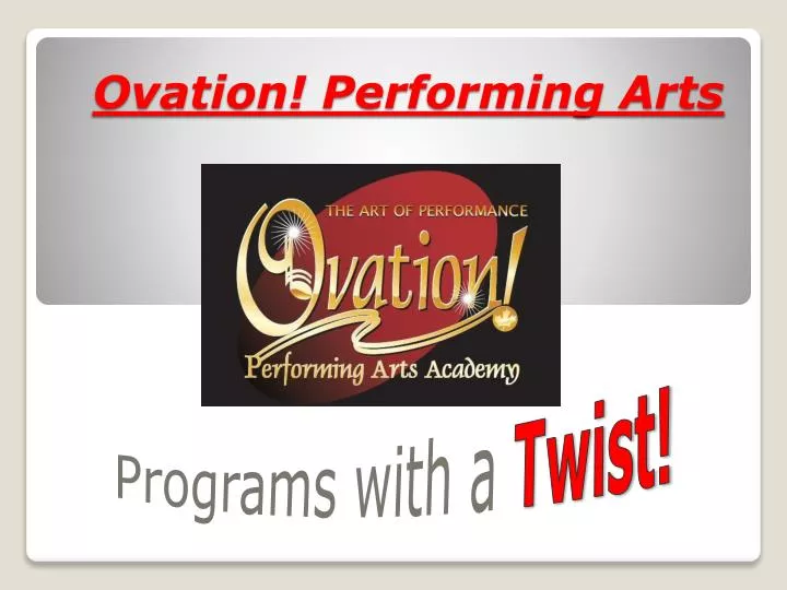 ovation performing arts