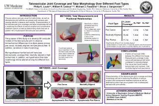 Talonavicular Joint Coverage and Talar Morphology Over Different Foot Types