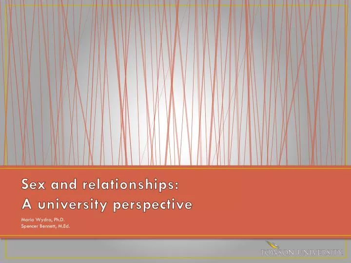 sex and relationships a university perspective