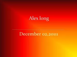 A lex long