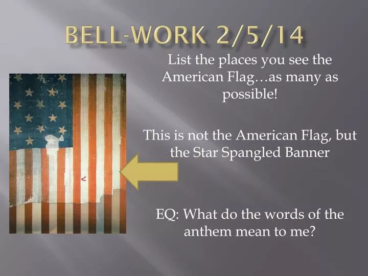 bell work 2 5 14