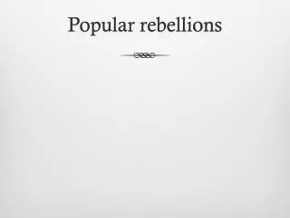 Popular rebellions