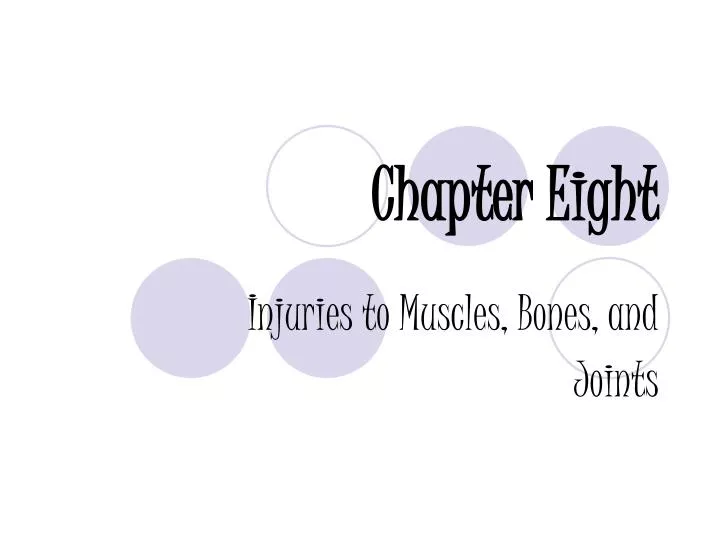 injuries to muscles bones and joints