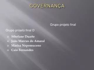 governan a