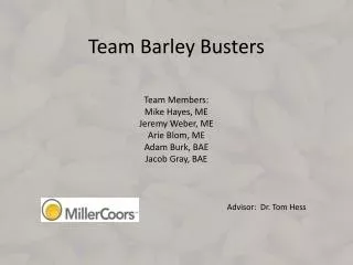 Team Barley Busters