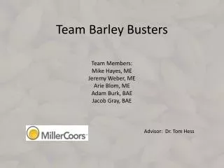 team barley busters