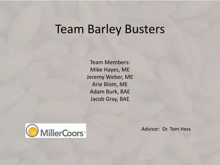 team barley busters