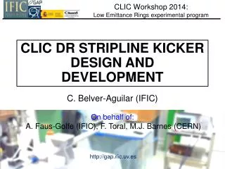 CLIC Workshop 2014: Low Emittance Rings experimental program