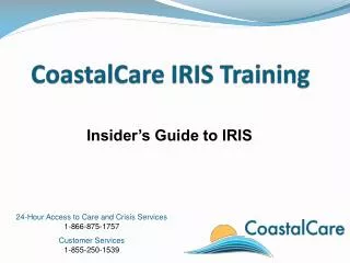 CoastalCare IRIS Training