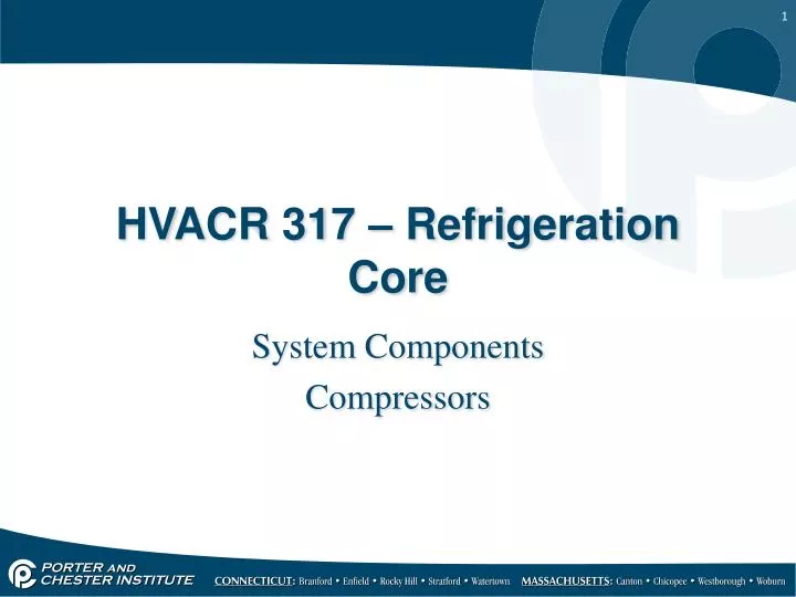 hvacr 317 refrigeration core