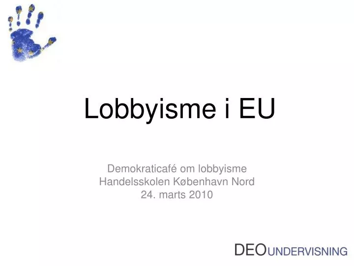 lobbyisme i eu
