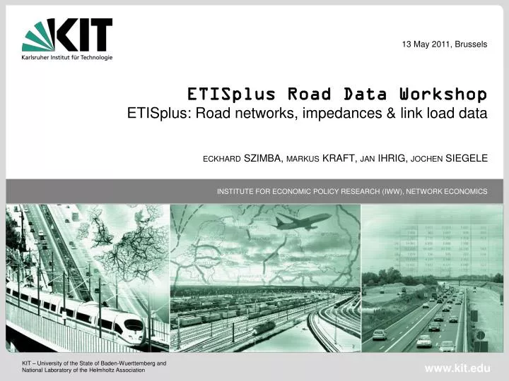 etisplus road data workshop etisplus road networks impedances link load data