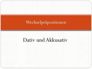wechselpr positionen