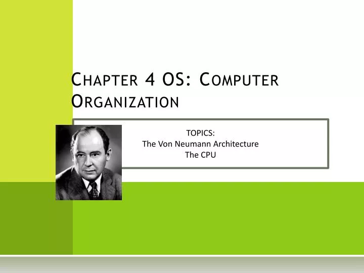 chapter 4 os computer organization