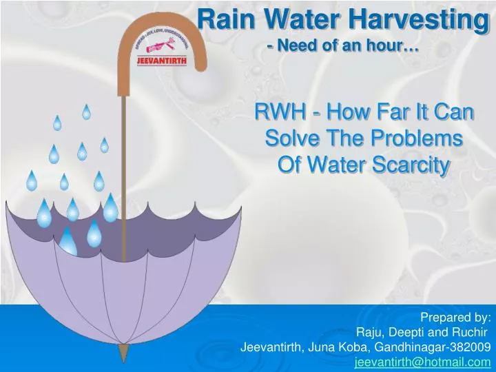 rain water harvesting need of an hour