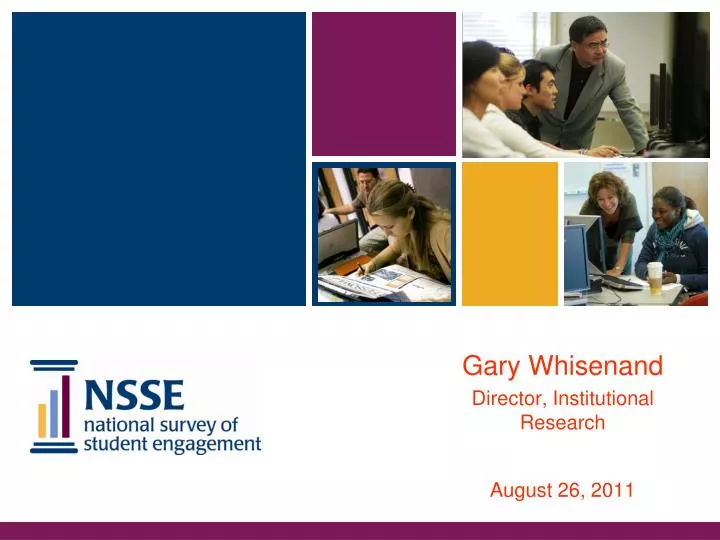 gary whisenand director institutional research august 26 2011