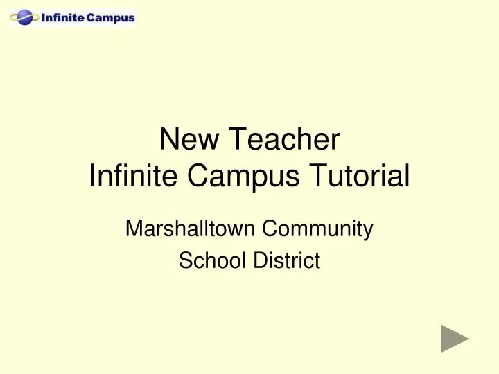 new teacher infinite campus tutorial