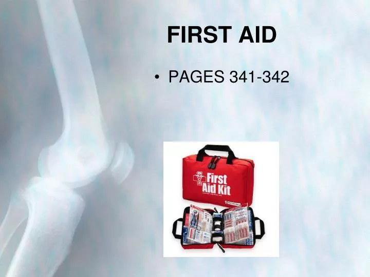 first aid