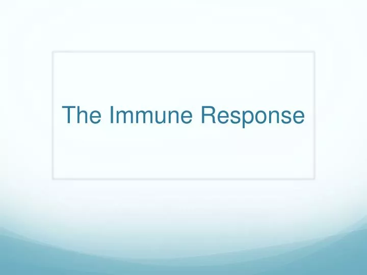 the immune response