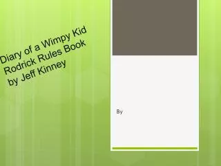 Diary of a Wimpy Kid Rodrick Rules Book by Jeff Kinney