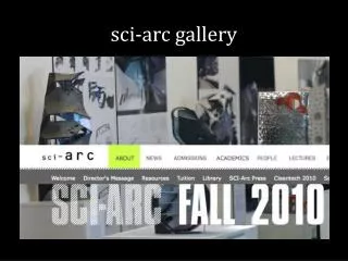 sci -arc gallery