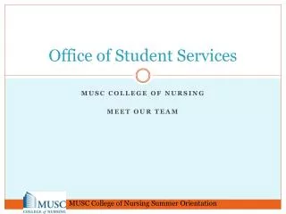 Office of Student Services
