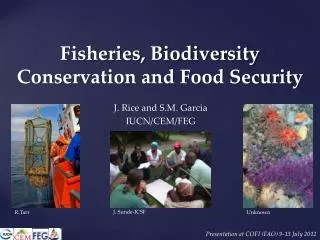 Fisheries, Biodiversity Conservation and Food Security