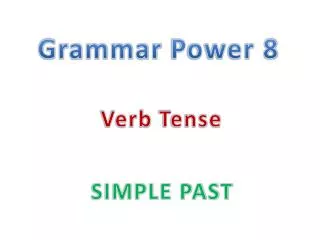 Grammar Power 8