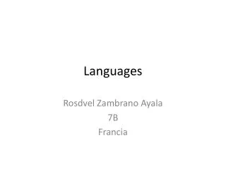 languages