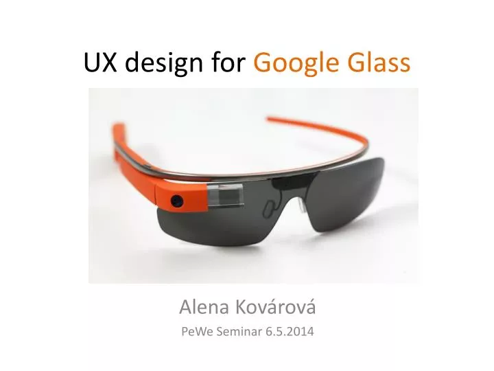 ux design for google glass