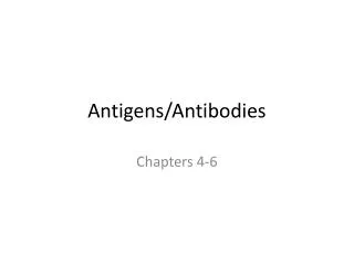 Antigens/Antibodies