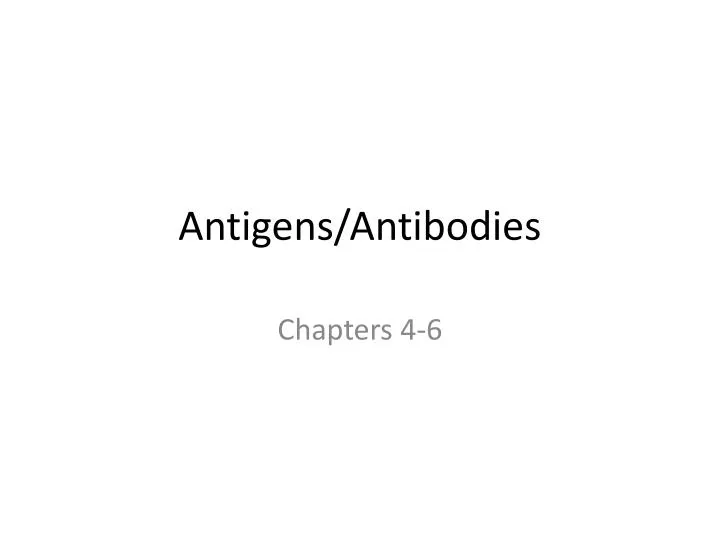 antigens antibodies