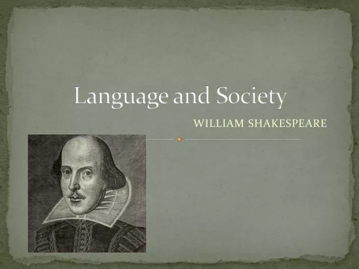 language and society