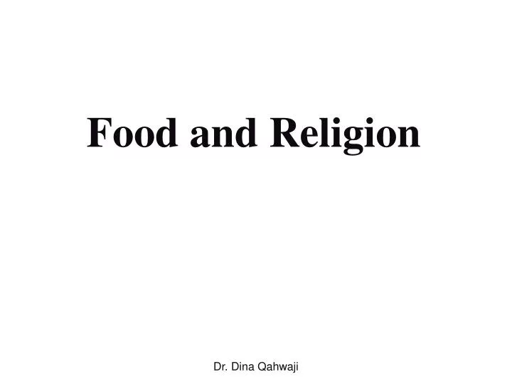 food and religion