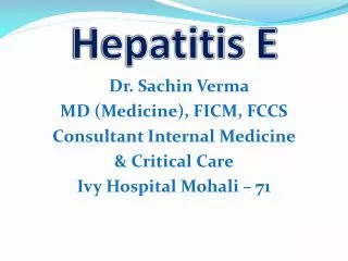 Hepatitis E