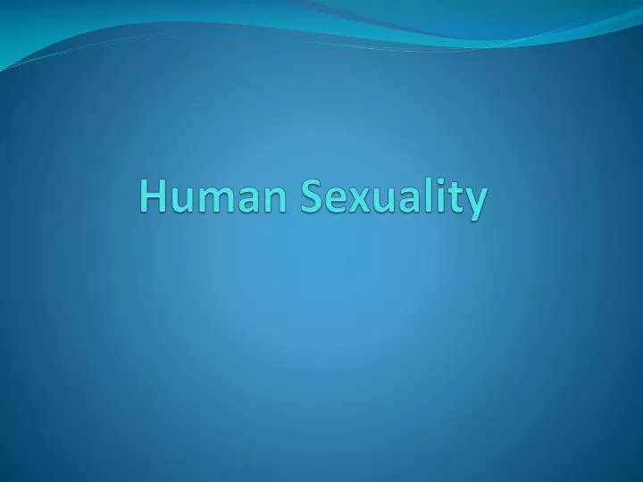 human sexuality