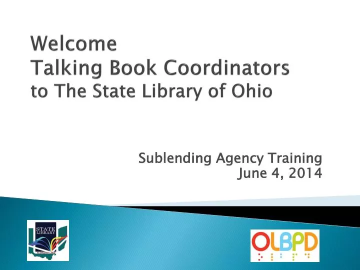 welcome talking book coordinators to the state library of ohio