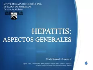 hepatitis aspectos generales