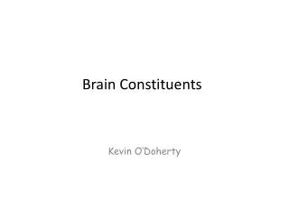 Brain Constituents