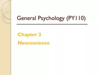 General Psychology (PY110)