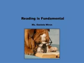 Reading is Fundamental