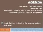 Understanding Holden Caulfield: First Impressions and Facebook Update Assignment - slide 1