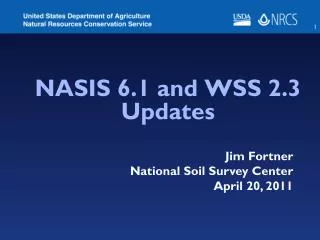NASIS 6.1 and WSS 2.3 Updates