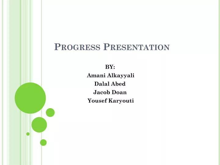 progress presentation