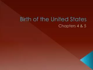 Birth of the United States