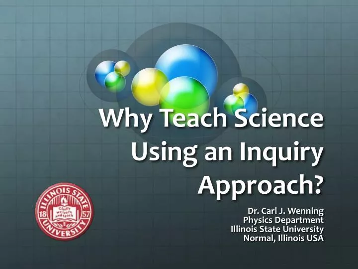 why teach science using an inquiry approach