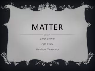 MAtter